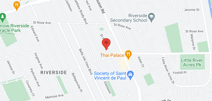map of 1081 ST. PAUL STREET